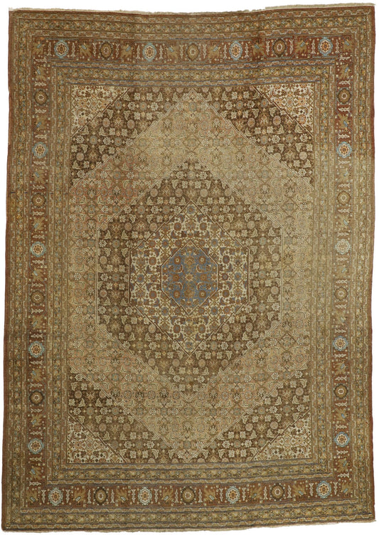 9 x 13 Haji Khalili Antique Persian Tabriz Rug 74327