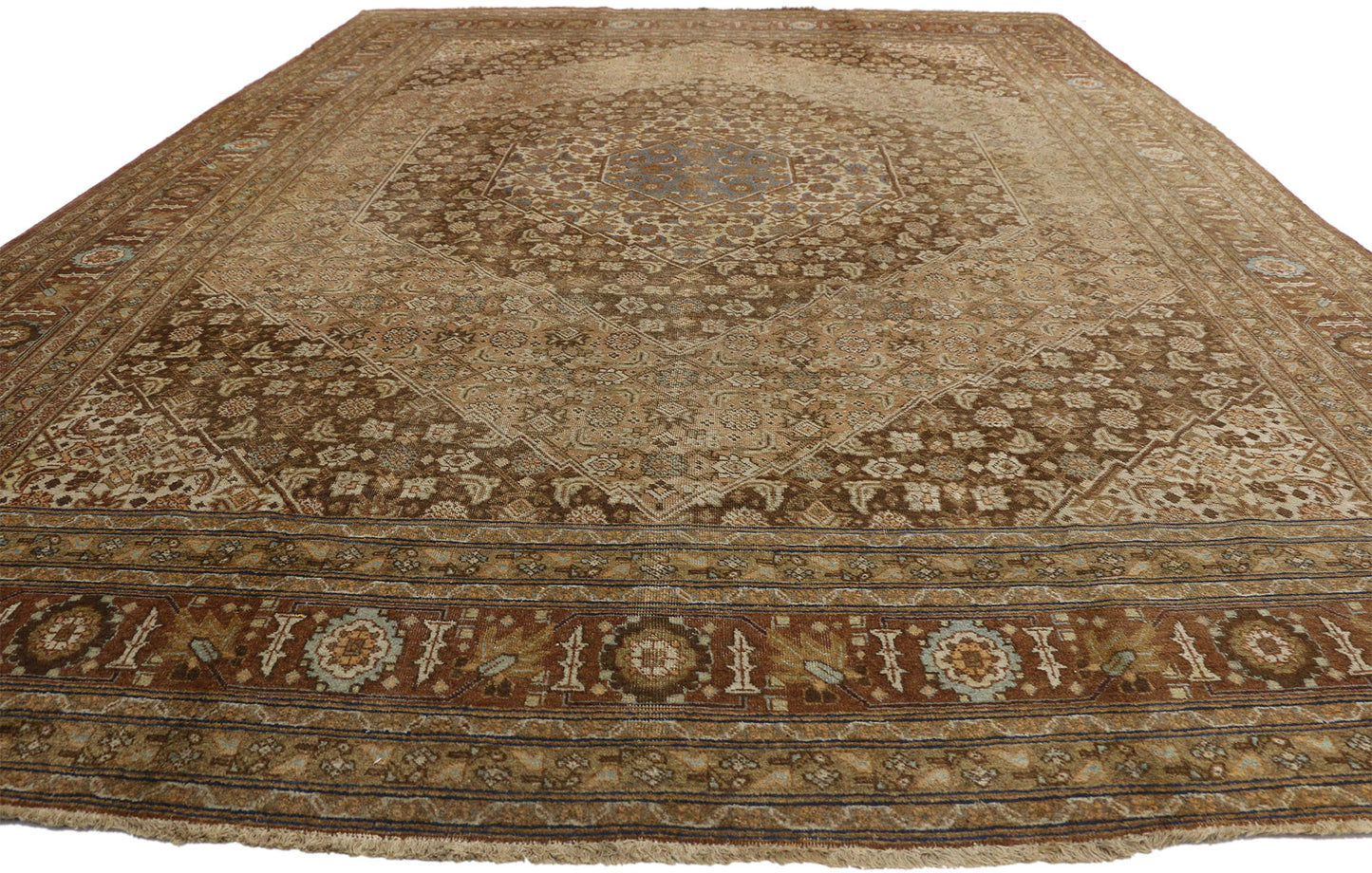 9 x 13 Haji Khalili Antique Persian Tabriz Rug 74327