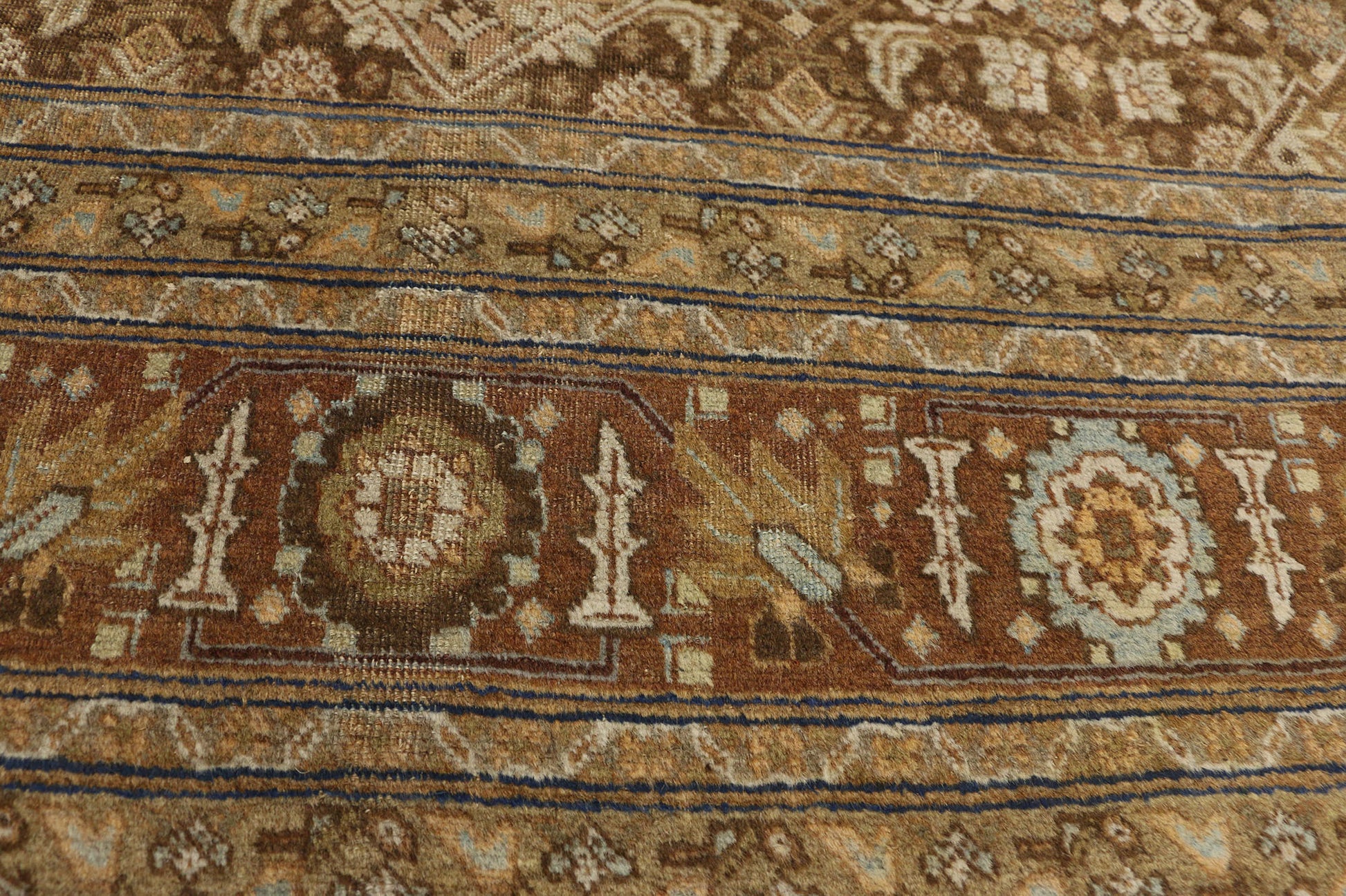 9 x 13 Haji Khalili Antique Persian Tabriz Rug 74327