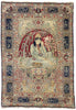 5 x 7 Antique Persian Kerman Pictorial Rug 74336