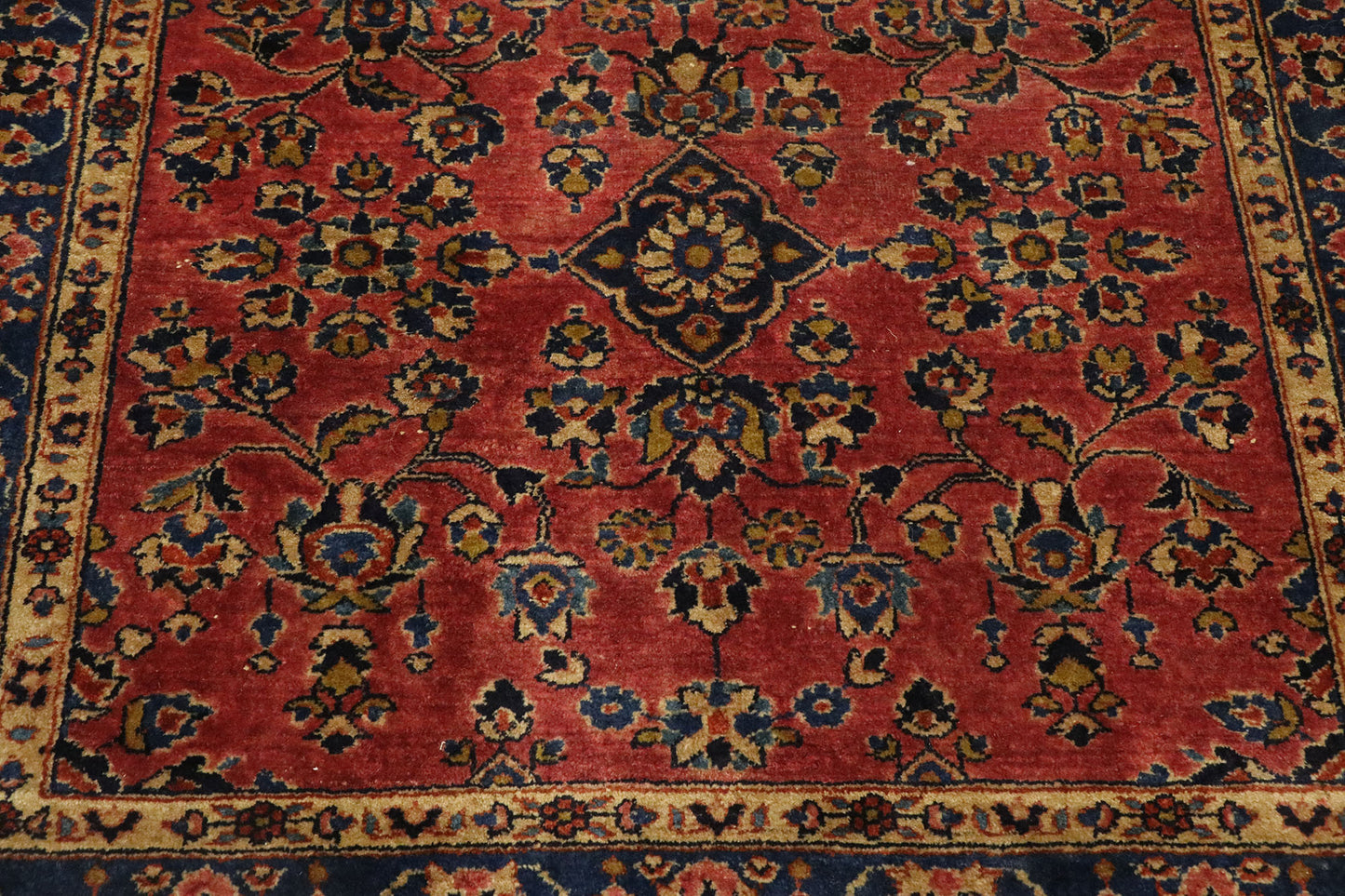 3 x 3 Antique Persian Sarouk Rug 74337