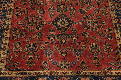 3 x 3 Antique Persian Sarouk Rug 74337