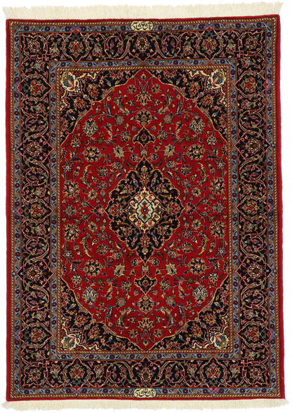 4 x 5 Vintage Kashan Rug 74338