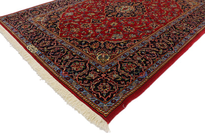 4 x 5 Vintage Kashan Rug 74338