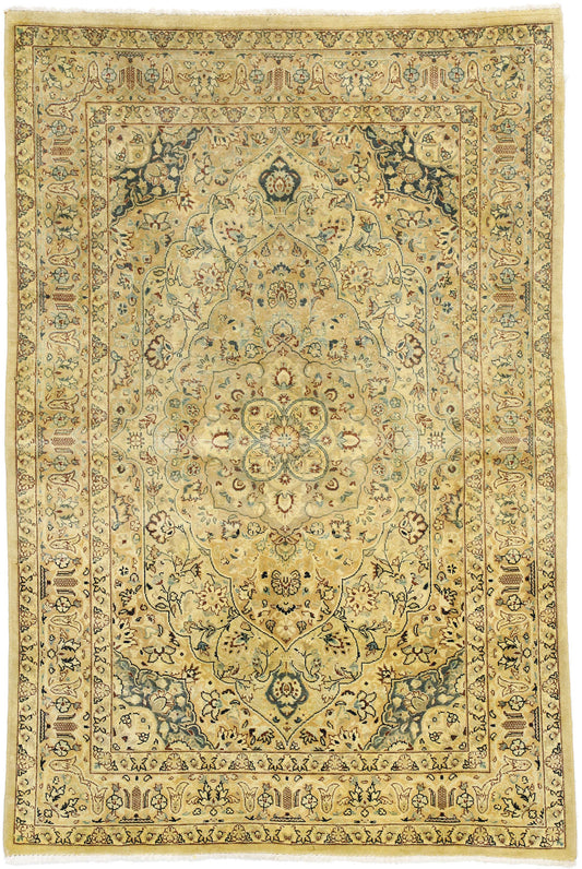 4 x 6 Vintage Indian Mashhad Rug 74339