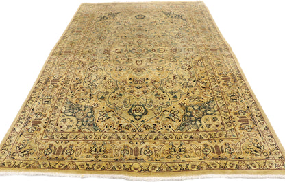 4 x 6 Vintage Indian Mashhad Rug 74339