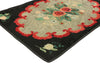 2 x 3 Antique American Floral Hooked Rug 74357