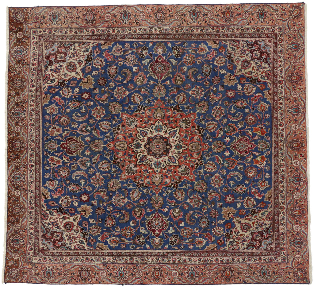 9 x 10 Vintage Tabriz Rug 74359