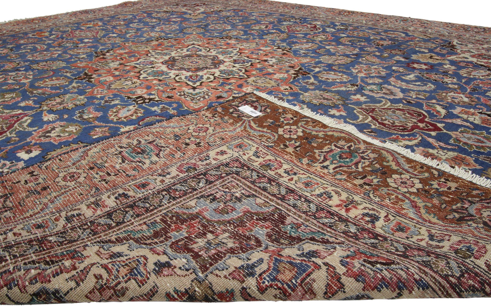 9 x 10 Vintage Tabriz Rug 74359