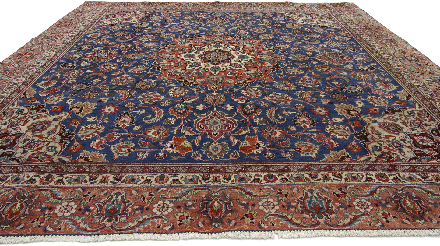 9 x 10 Vintage Tabriz Rug 74359