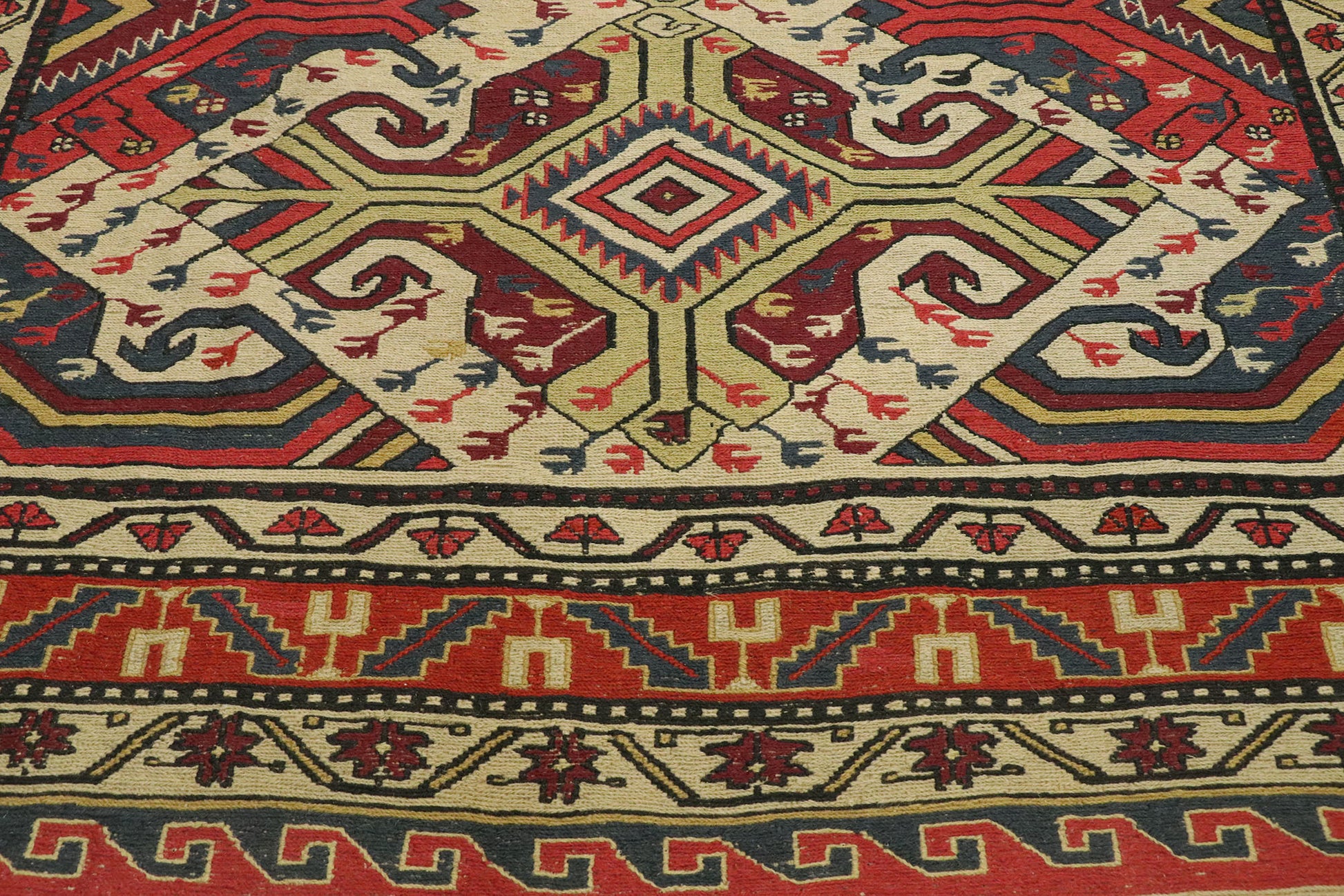 6 x 8 Antique Caucasian Soumak Rug 74374