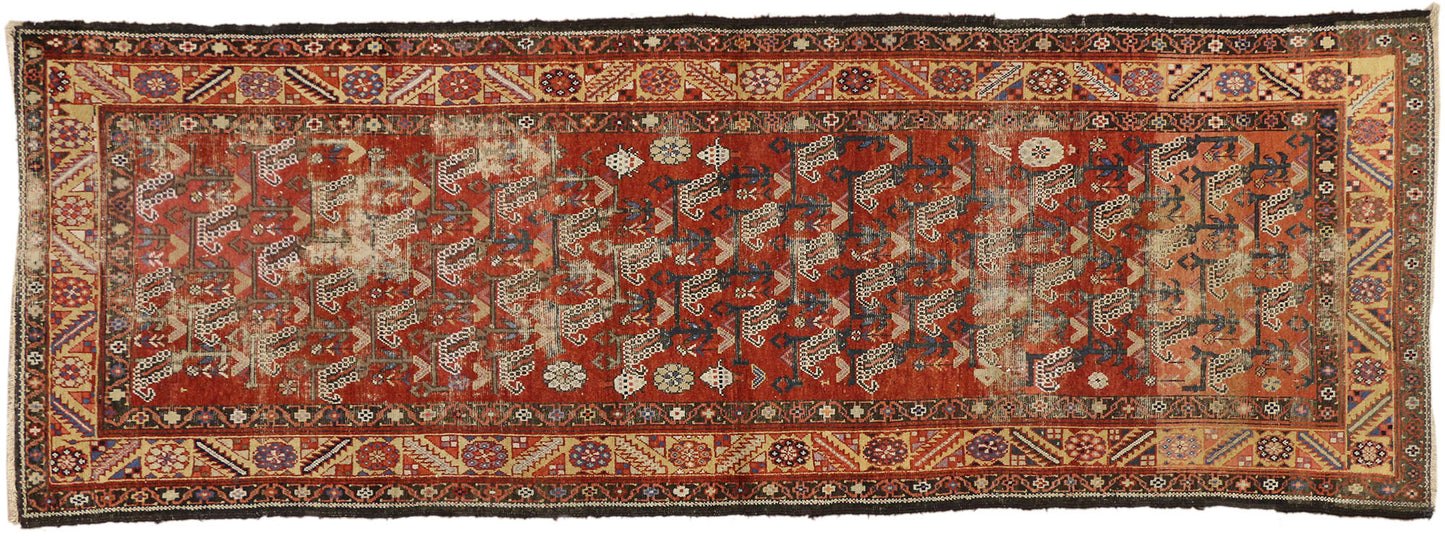 4 x 10 Antique Persian Azerbaijan Rug 74377