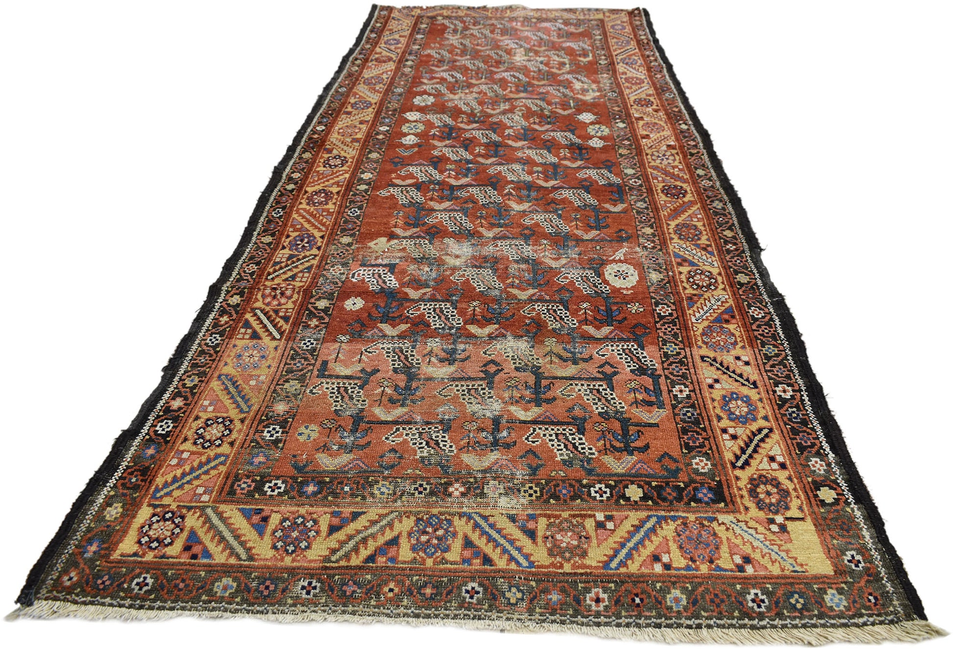 4 x 10 Antique Persian Azerbaijan Rug 74377