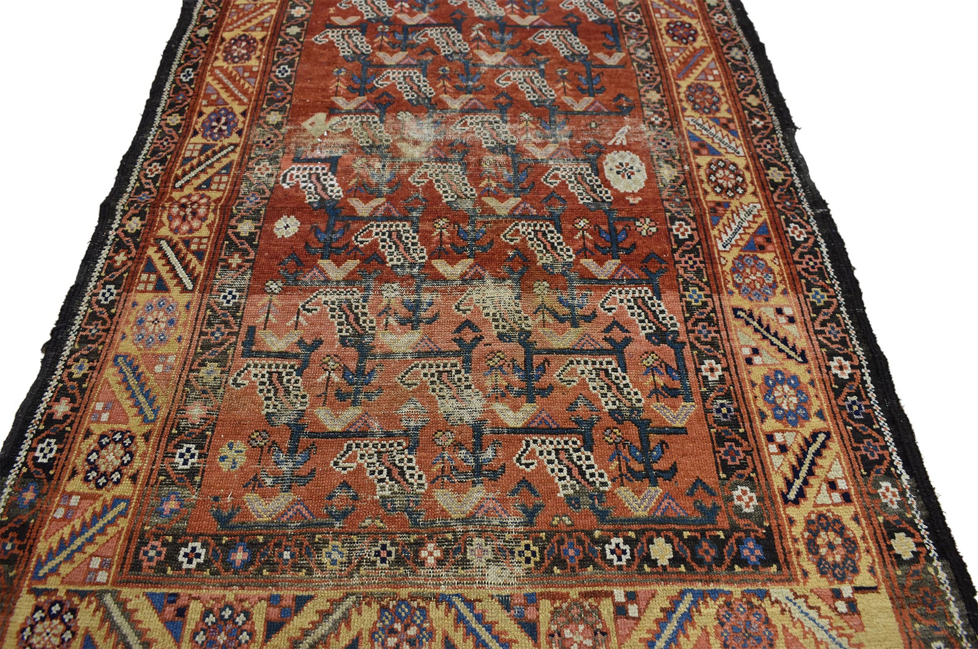 4 x 10 Antique Persian Azerbaijan Rug 74377