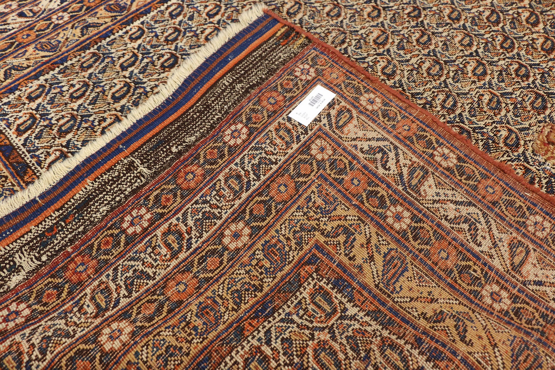 4 x 6 Antique Persian Bijar Rug 74395