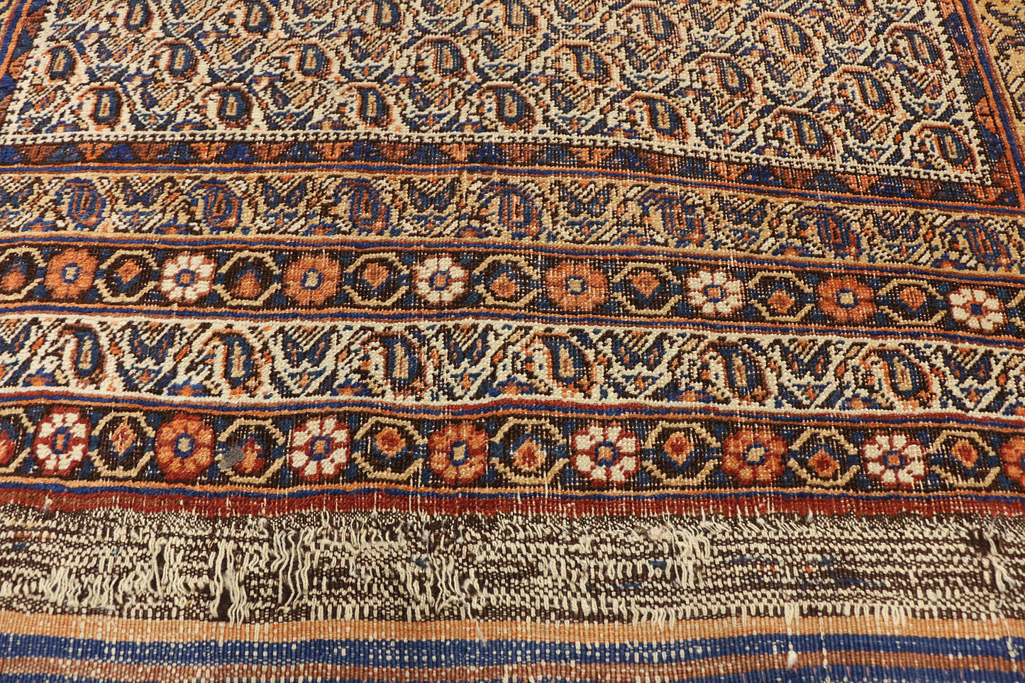 4 x 6 Antique Persian Bijar Rug 74395