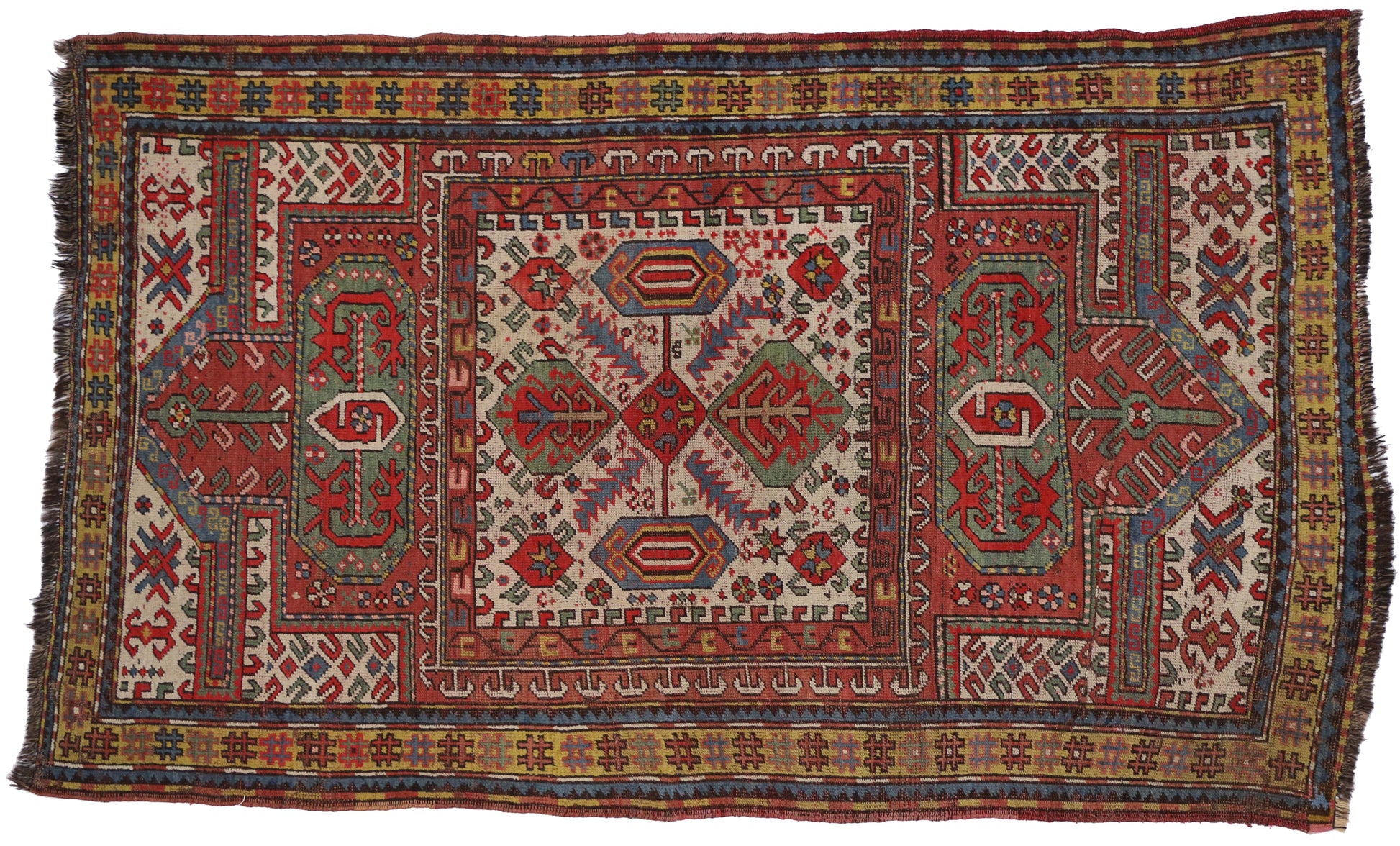 4 x 7 Antique Kazak Rug 74400
