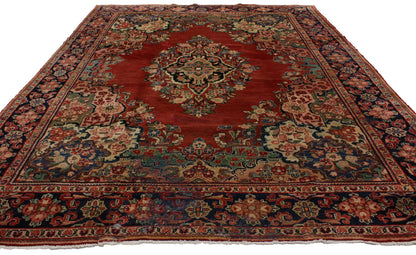 9 x 11 Antique Persian Mahal Rug 74414