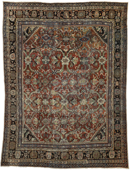 11 x 14 Vintage Persian Mahal Rug 74415