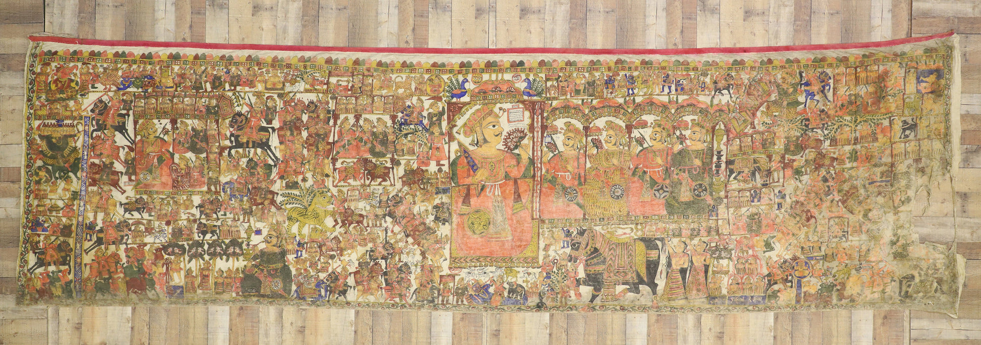 5 x 16 Antique Indian Tapestry 74417