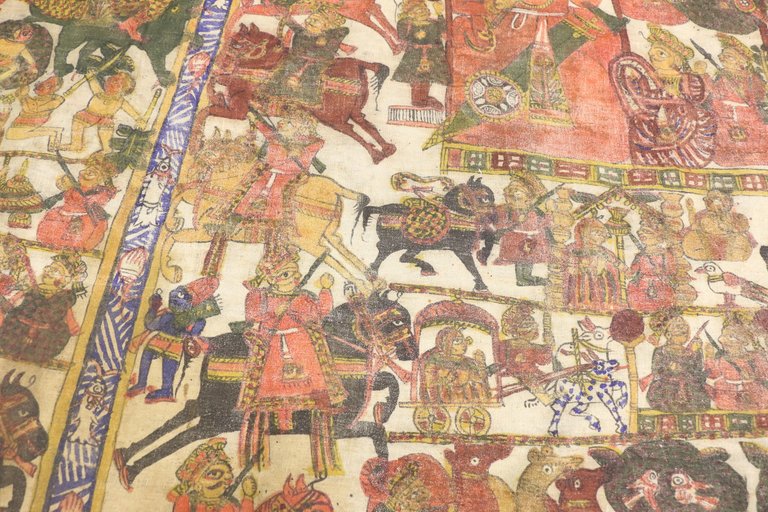 5 x 16 Antique Indian Tapestry 74417