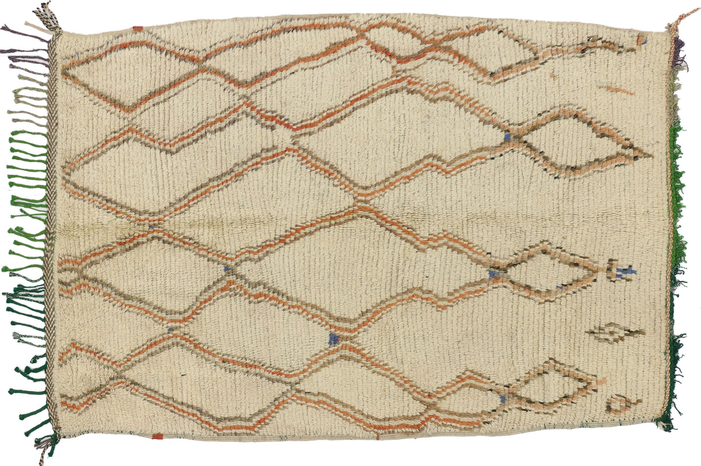 4 x 5 Vintage Moroccan Azilal Rug 74429