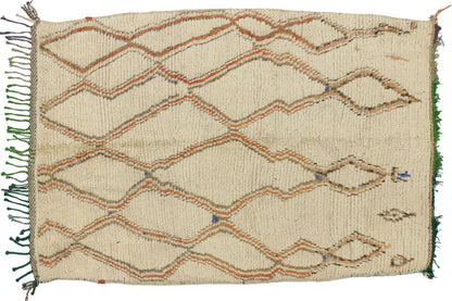 4 x 5 Vintage Moroccan Azilal Rug 74429