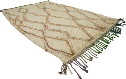 4 x 5 Vintage Moroccan Azilal Rug 74429