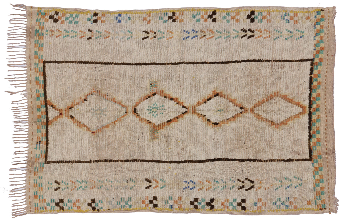 4 x 6 Vintage Moroccan Rug 74430