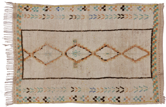 4 x 6 Vintage Moroccan Rug 74430