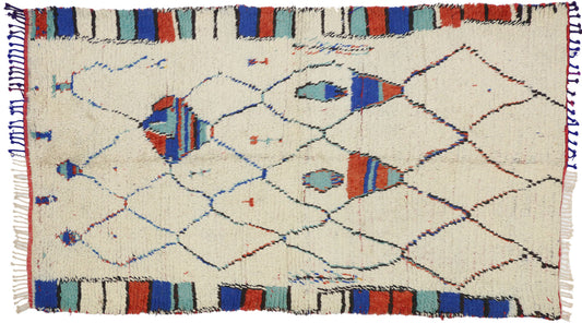 4 x 8 Vintage Moroccan Rug 74433