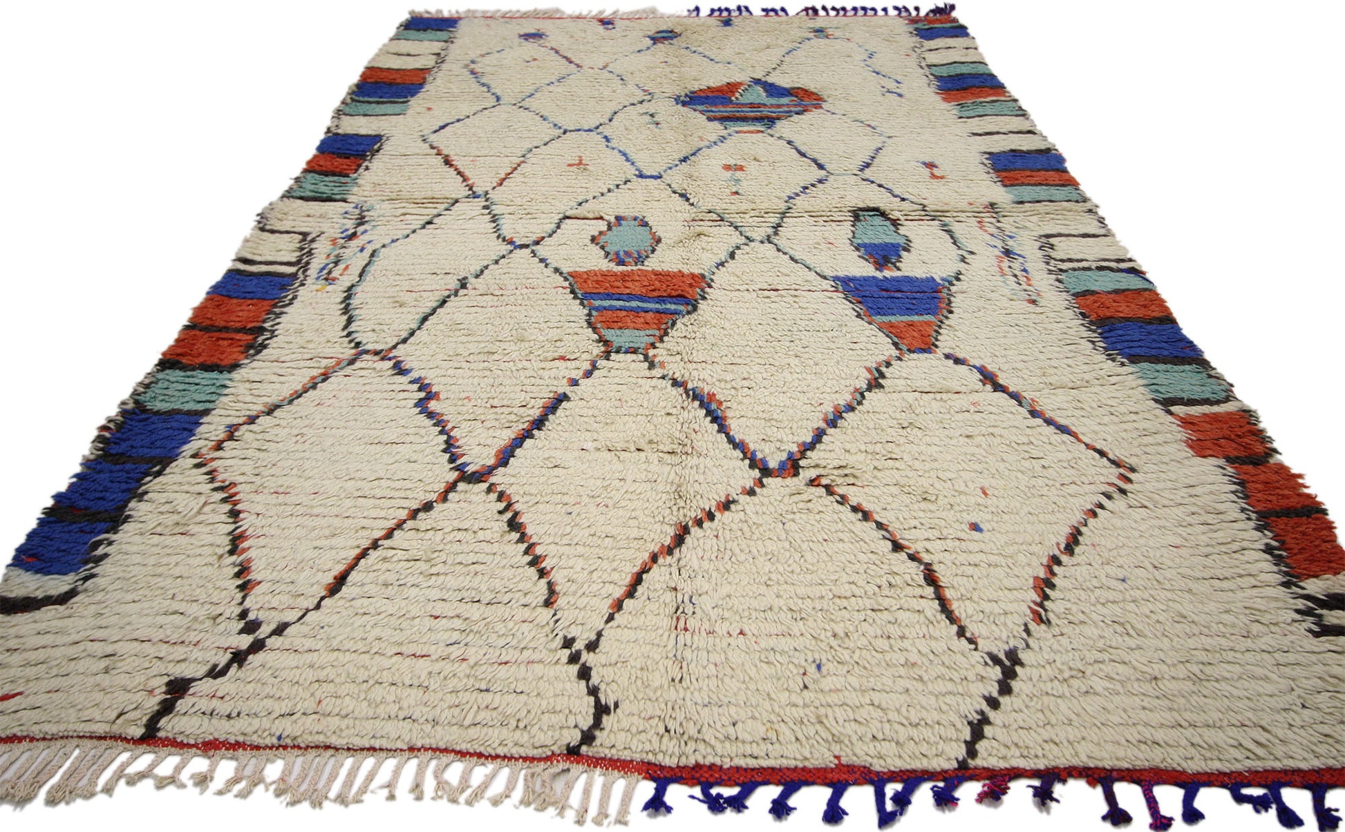 4 x 8 Vintage Moroccan Rug 74433