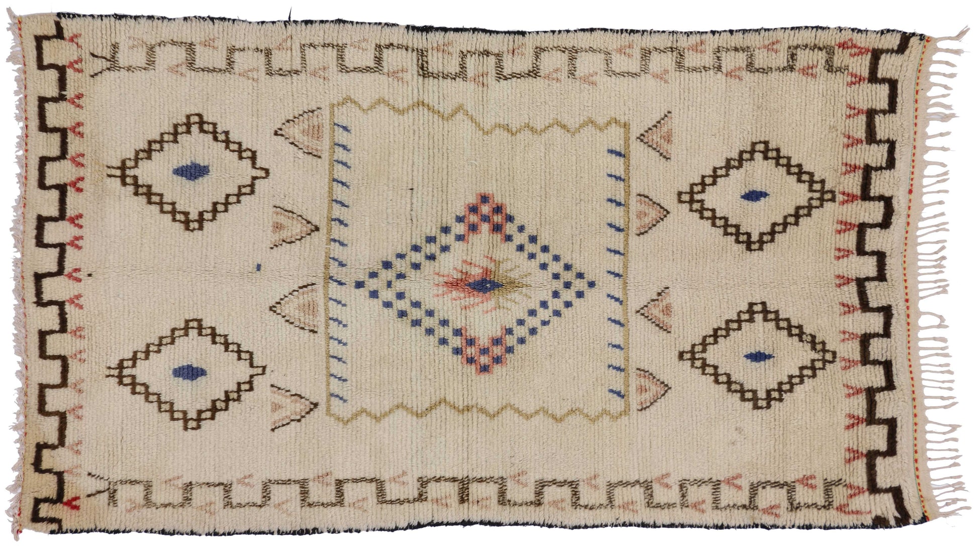 4 x 7 Vintage Moroccan Rug 74434