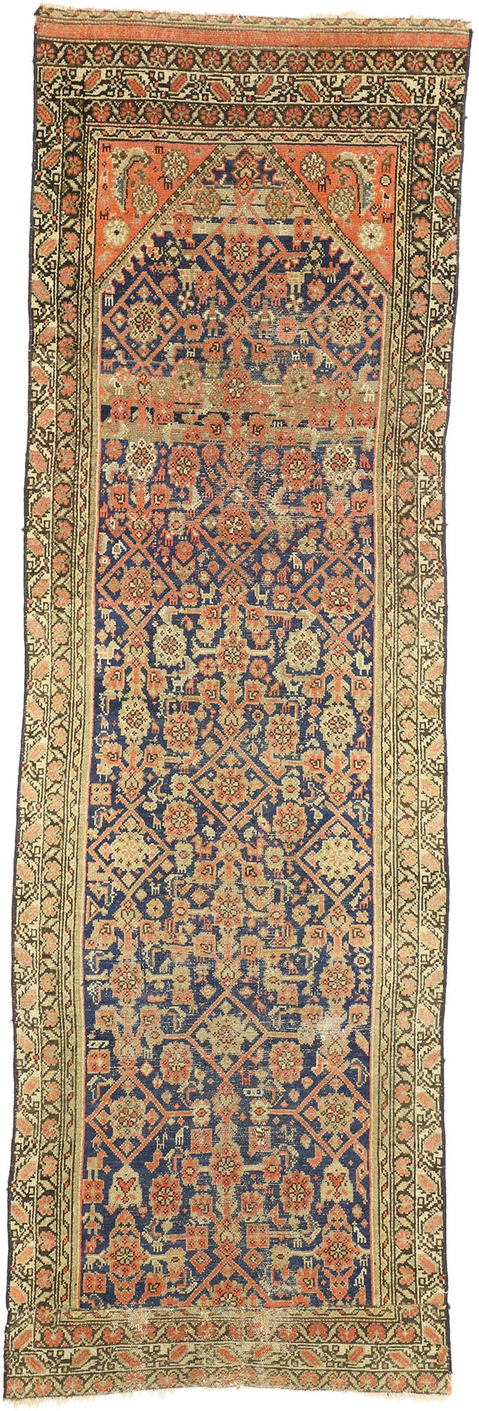 3 x 9 Antique Persian Malayer Runner 74454