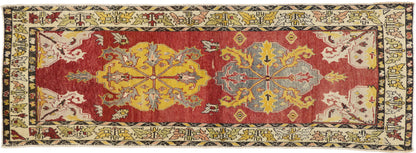 4 x 10 Vintage Turkish Oushak Rug 74476