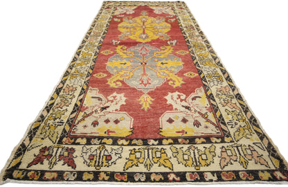 4 x 10 Vintage Turkish Oushak Rug 74476