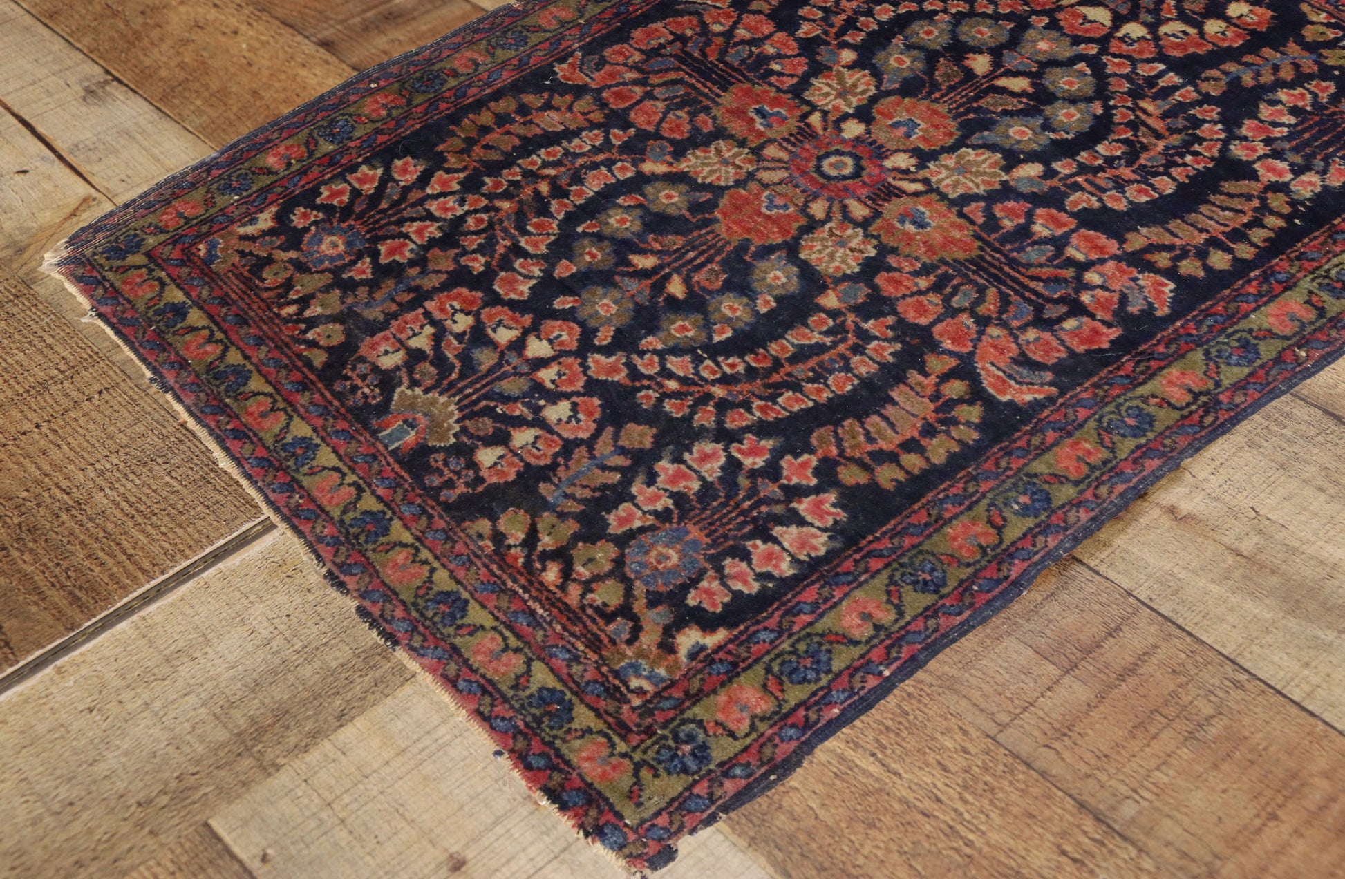 2 x 3 Antique Persian Sarouk Rug 74477