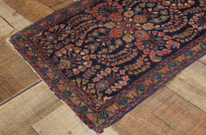 2 x 3 Antique Persian Sarouk Rug 74477