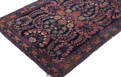 2 x 3 Antique Persian Sarouk Rug 74477