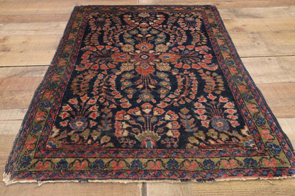 2 x 3 Antique Persian Sarouk Rug 74477