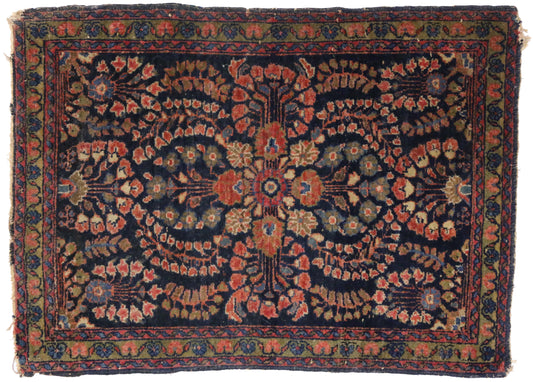 2 x 3 Antique Persian Sarouk Rug 74477
