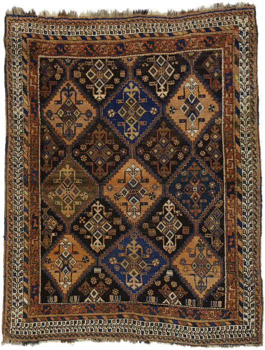 5 x 6 Antique Persian Afshar Rug 74482