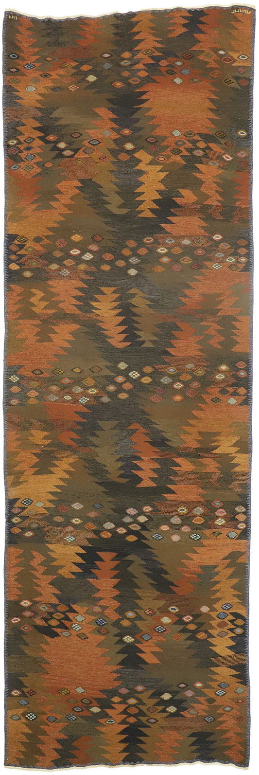5 x 16 Vintage Swedish Kilim Rug 74495