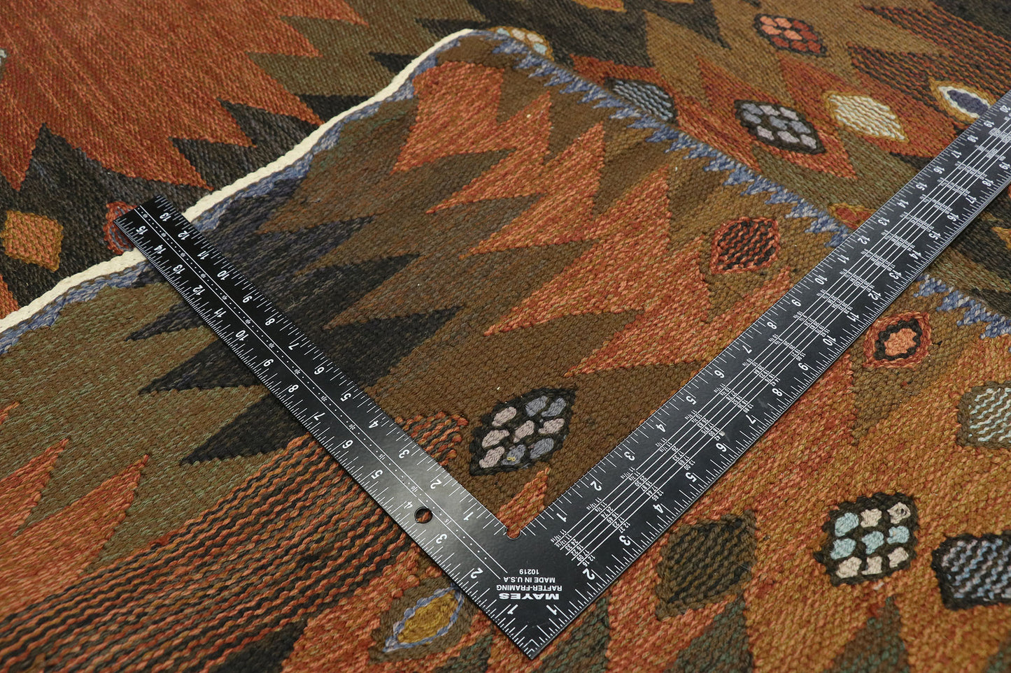 5 x 16 Vintage Swedish Kilim Rug 74495