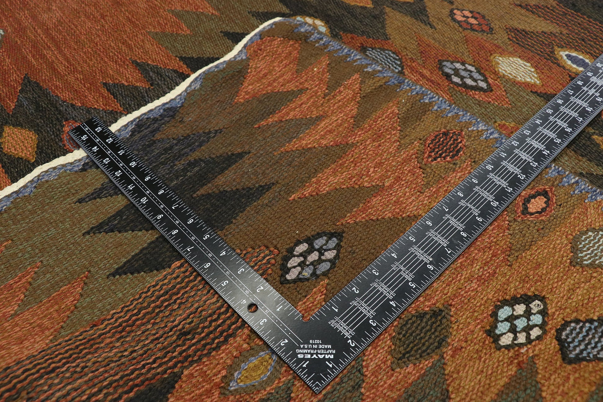 5 x 16 Vintage Swedish Kilim Rug 74495