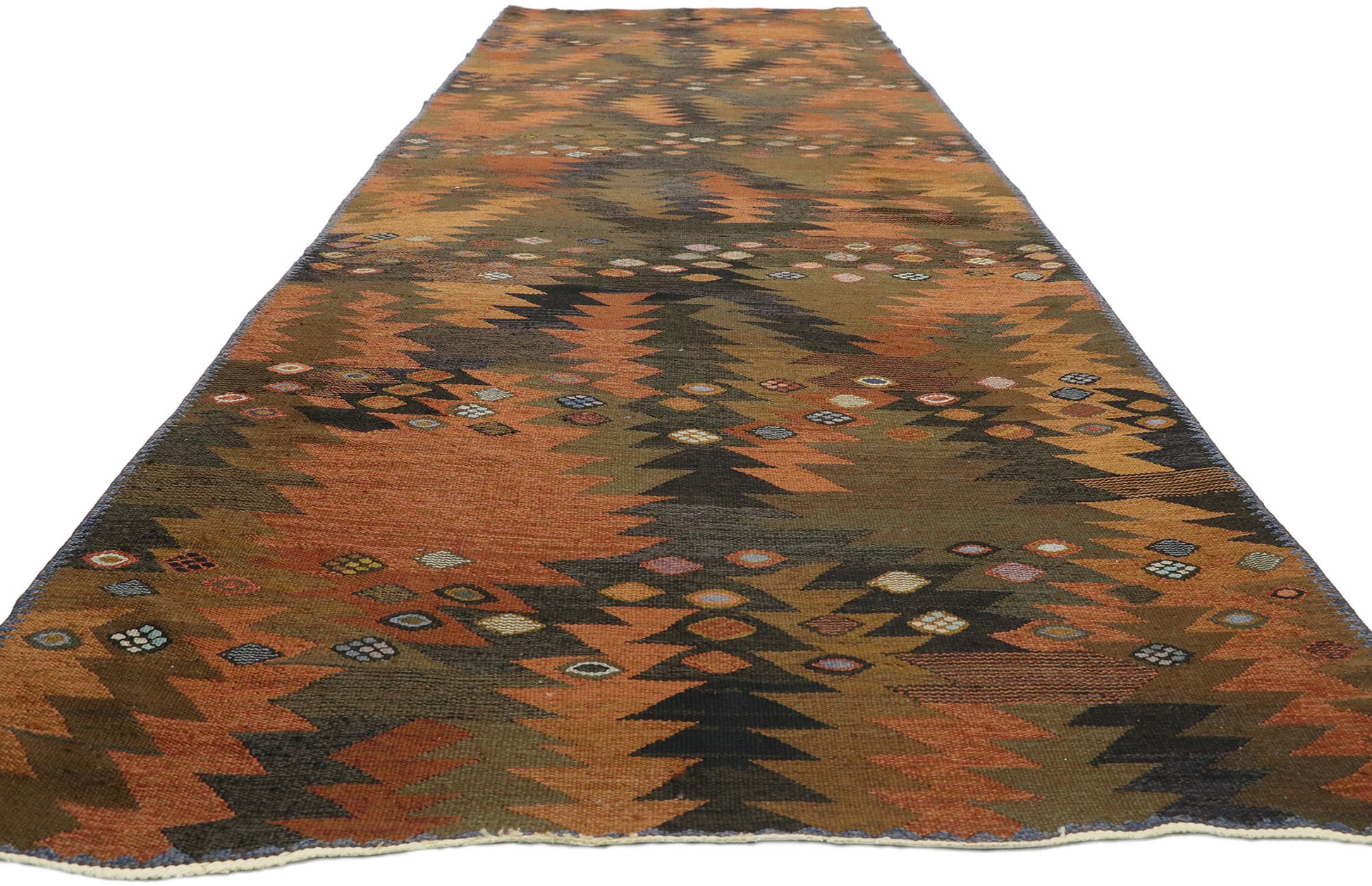 5 x 16 Vintage Swedish Kilim Rug 74495