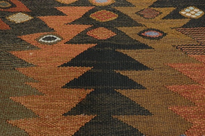 5 x 16 Vintage Swedish Kilim Rug 74495