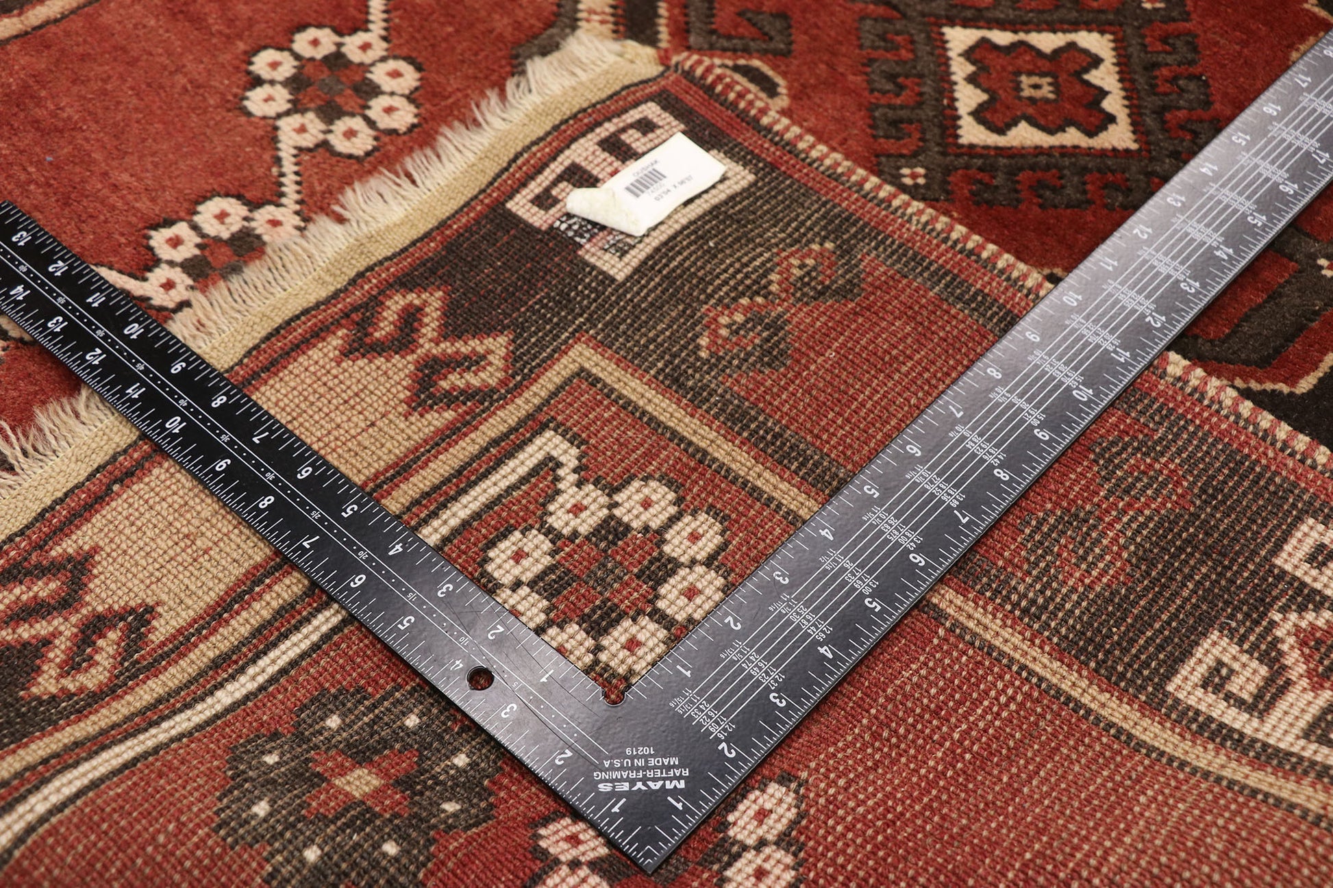 3 x 7 Vintage Turkish Oushak Rug 74500