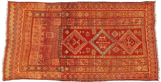 7 x 12 Antique Moroccan Rug 74504