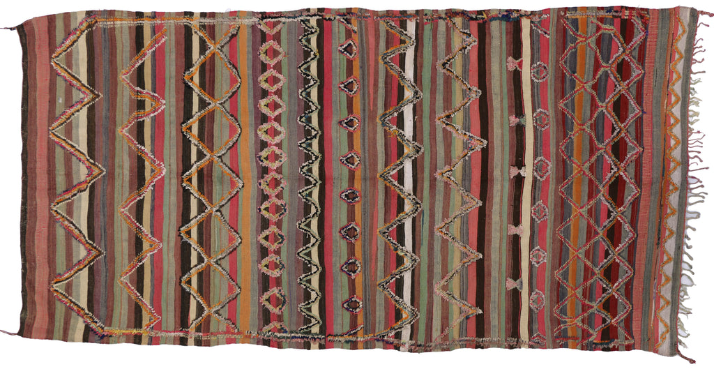 6 x 11 Vintage Moroccan Kilim Rug 74506